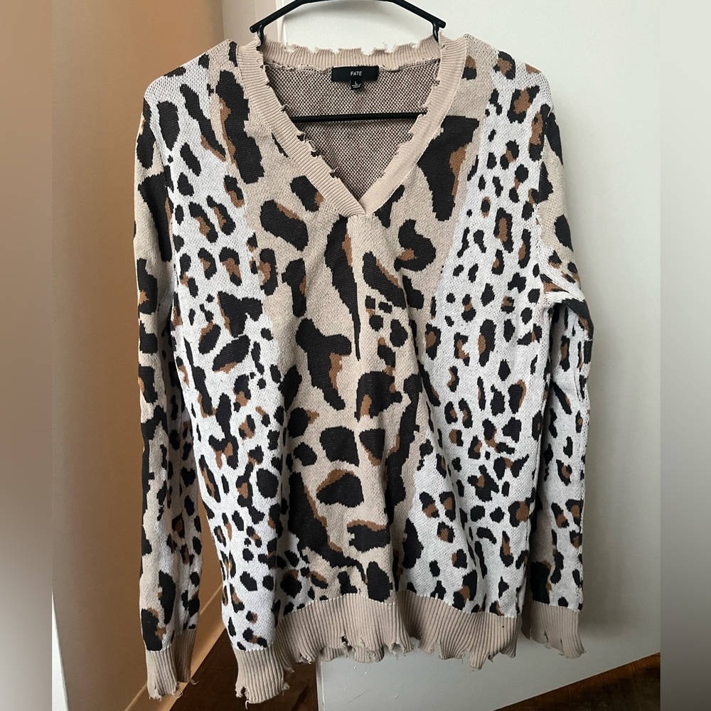 Cheetah Print Sweater